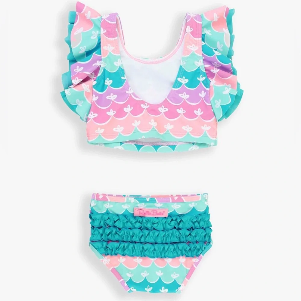 Ruffle Butts Mermaid Butterfly Tankini 12-18 Months
